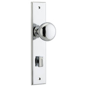 Cambridge Knob Polished Chrome Chamfered Backplate