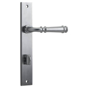 Verona Lever Rectangular Backplate Brushed Chrome