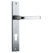 Annecy Lever Rectangular Backplate Brushed Chrome