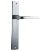 Annecy Lever Rectangular Backplate Brushed Chrome