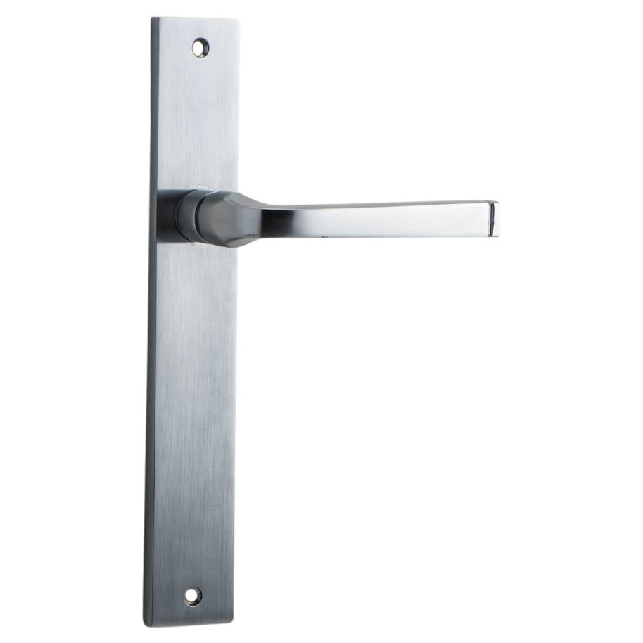 Annecy Lever Rectangular Backplate Brushed Chrome