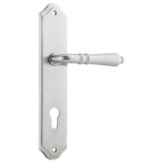 Sarlat Shouldered 85mm Euro Lever Set, Satin CH