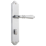 Sarlat Shouldered 85mm Privacy Lever Set, Brushed Chrome
