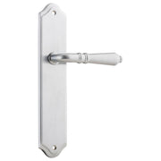 Sarlat Shouldered Lever Latch Set, Brushed Chrome