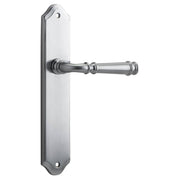 Verona Lever Shouldered Backplate Brushed Chrome