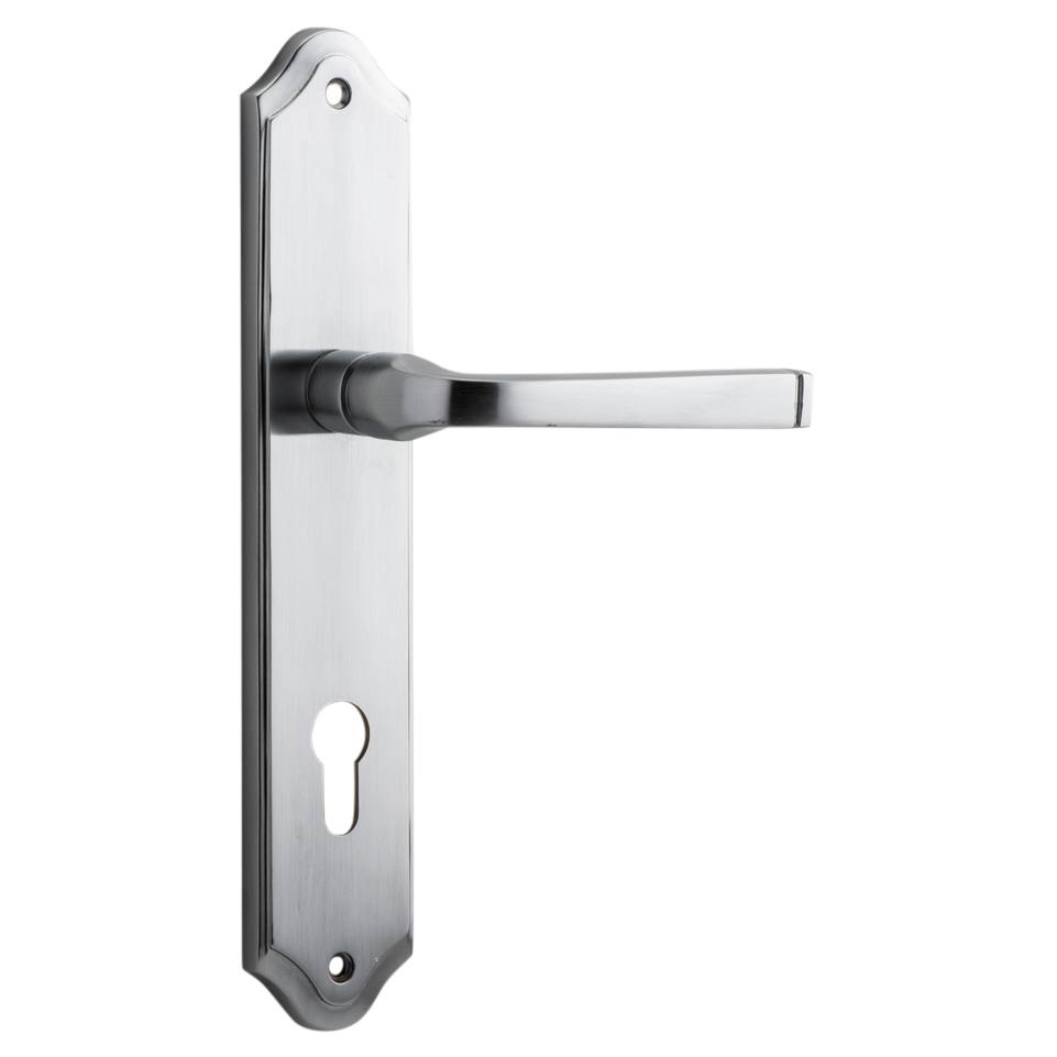 Annecy Lever Shouldered Backplate Brushed Chrome