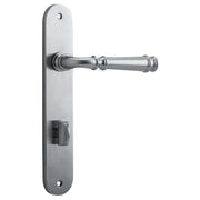 Verona Lever Oval Backplate Brushed Chrome