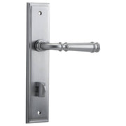 Verona Lever Stepped Backplate Brushed Chrome
