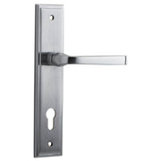 Annecy Lever Stepped Backplate Brushed Chrome