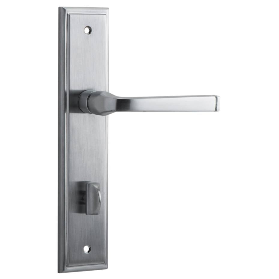 Annecy Lever Stepped Backplate Brushed Chrome