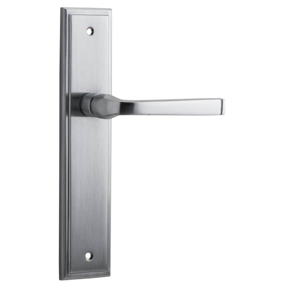 Annecy Lever Stepped Backplate Brushed Chrome