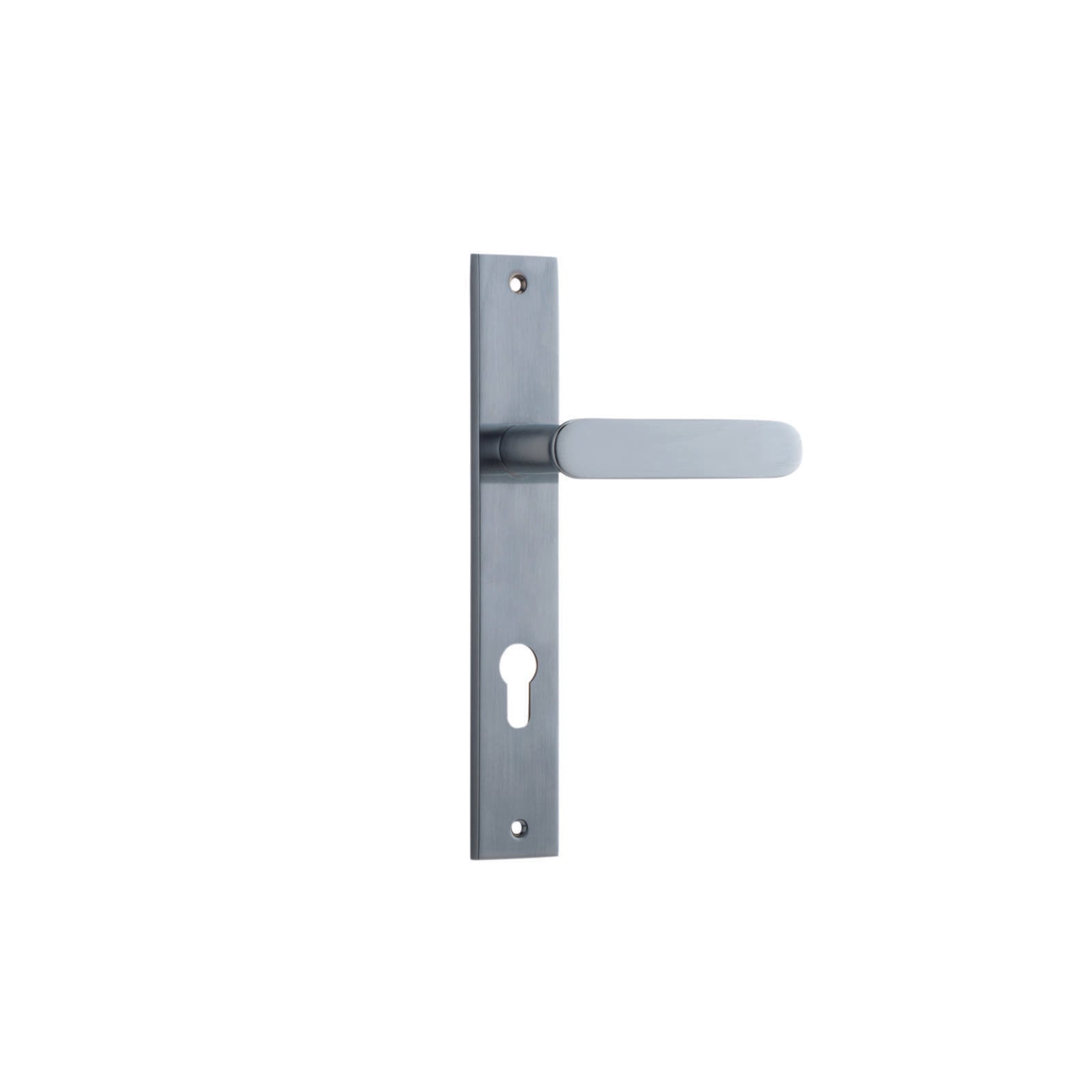 Bronte Lever Brushed Chrome Rectangular Backplate