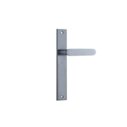 Bronte Lever Brushed Chrome Rectangular Backplate