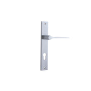 Como Lever Brushed Chrome Rectangular Backplate