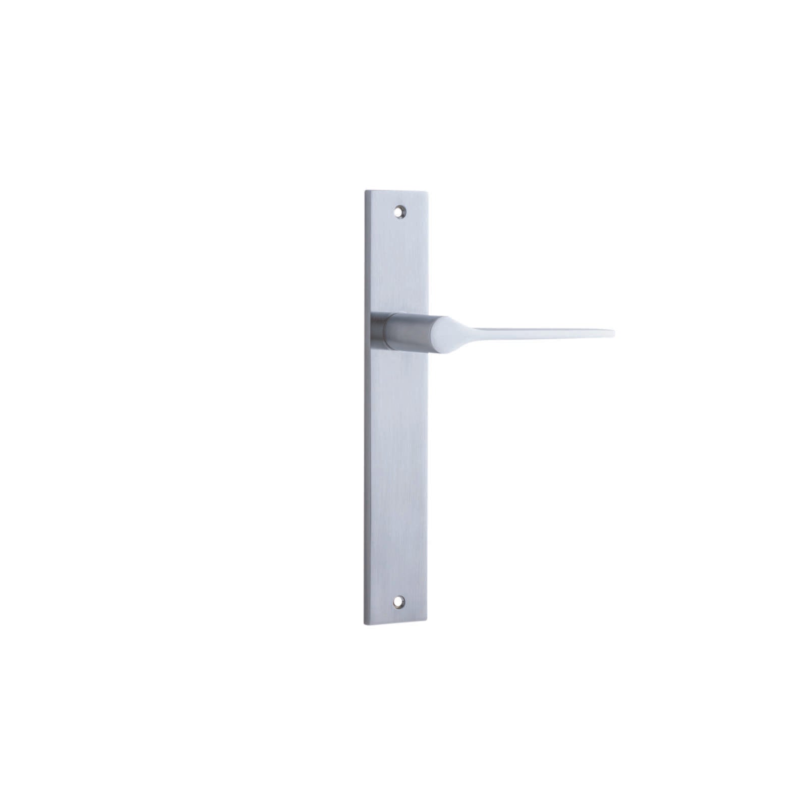 Como Lever Brushed Chrome Rectangular Backplate