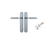 Brunswick Lever Oval Backplate Passage Kit Brushed Chrome