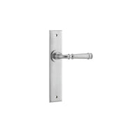 Verona Lever Brushed Chrome Chamfered Backplate