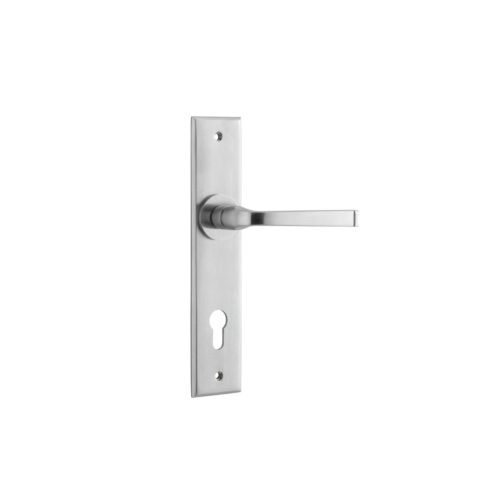 Annecy Lever Chamfered Backplate Brushed Chrome