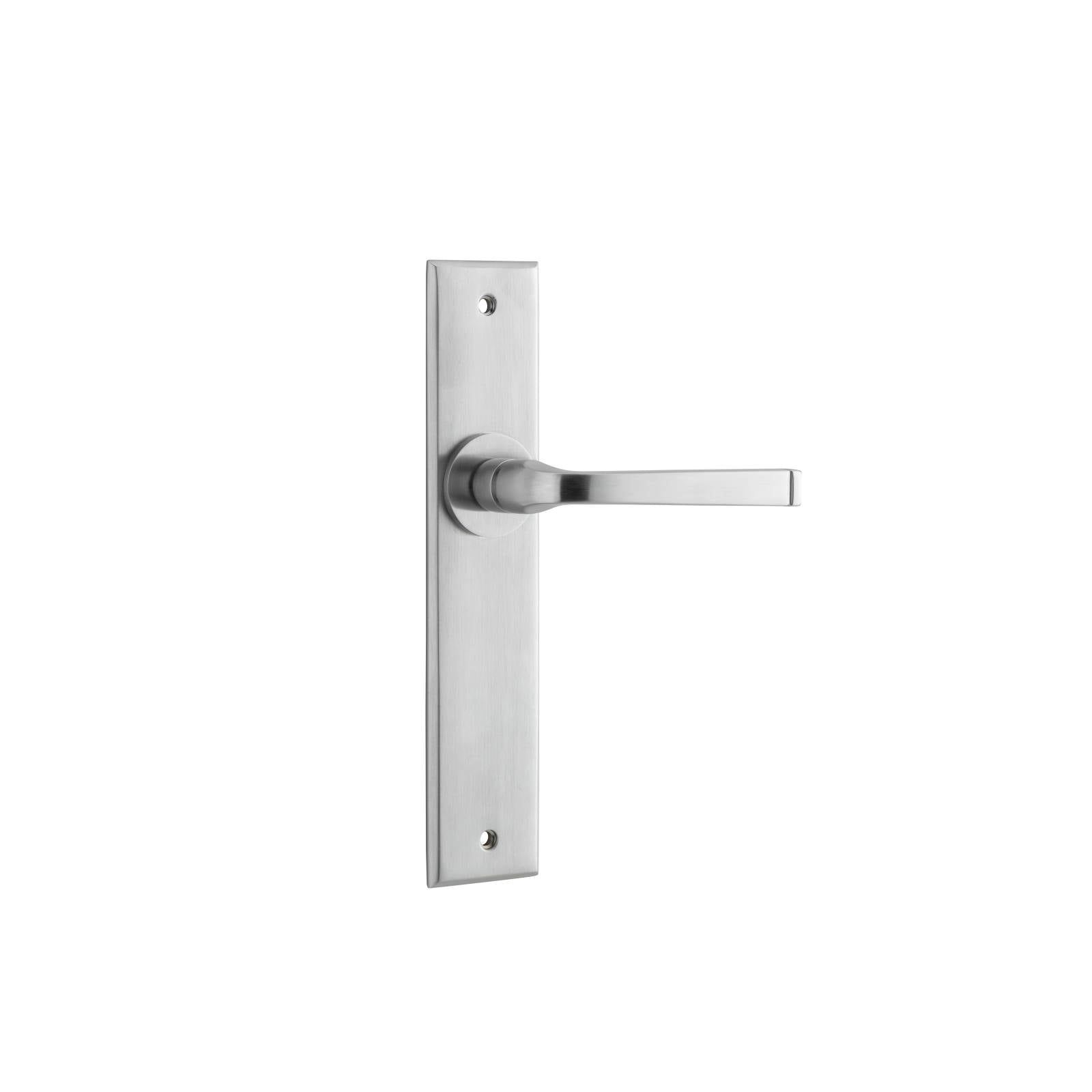 Annecy Lever Chamfered Backplate Brushed Chrome