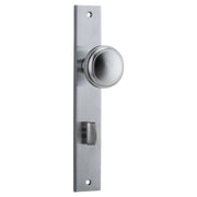 Paddington Knob Rectangular Backplate Brushed Chrome