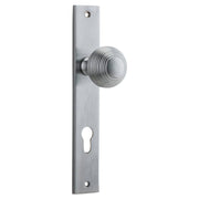 Guildford Knob Rectangular Backplate Brushed Chrome
