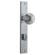 Guildford Knob Rectangular Backplate Brushed Chrome