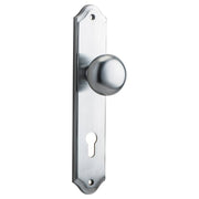 Cambridge Knob Shouldered Backplate Brushed Chrome