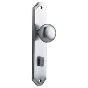 Cambridge Knob Shouldered Backplate Brushed Chrome