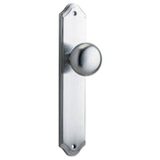 Cambridge Knob Shouldered Backplate Brushed Chrome