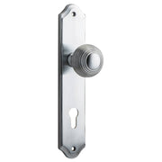 Guildford Knob Shouldered Backplate Brushed Chrome