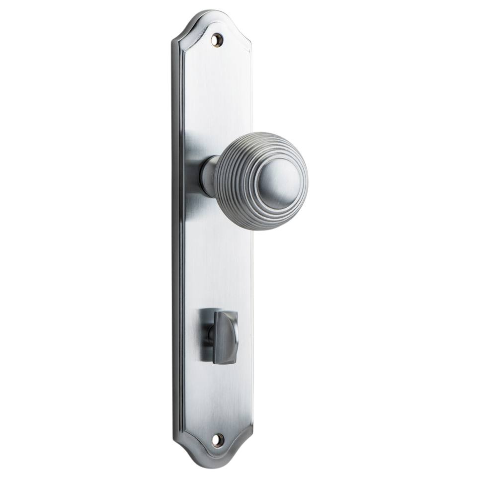 Guildford Knob Shouldered Backplate Brushed Chrome