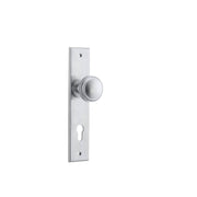 Paddington Knob Brushed Chrome Chamfered Backplate