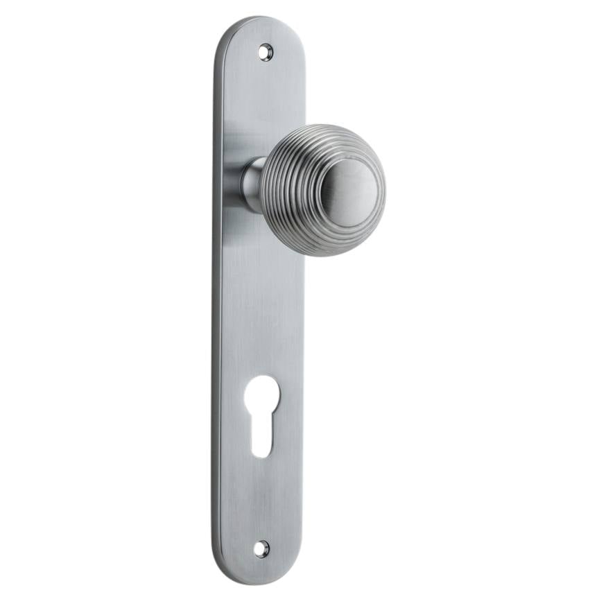 Guildford Knob Oval Backplate Brushed Chrome