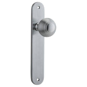 Guildford Knob Oval Backplate Brushed Chrome