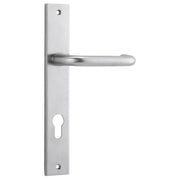 Oslo Lever Rectangular Backplate Brushed Chrome