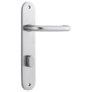 Oslo Lever Oval Backplate Brushed Chrome