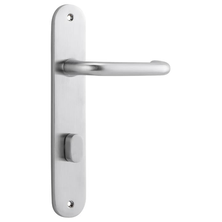 Oslo Lever Oval Backplate Brushed Chrome