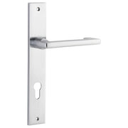 Baltimore Return Lever Rectangular Backplate Brushed Chrome