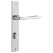 Baltimore Return Lever Rectangular Backplate Brushed Chrome