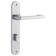 Baltimore Return Lever Oval Backplate Brushed Chrome
