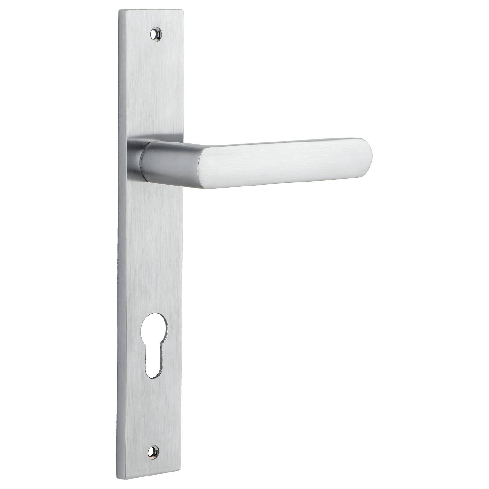 Osaka Lever Rectangular Backplate Brushed Chrome