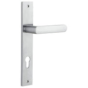 Osaka Lever Rectangular Backplate Brushed Chrome