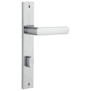 Osaka Lever Rectangular Backplate Brushed Chrome