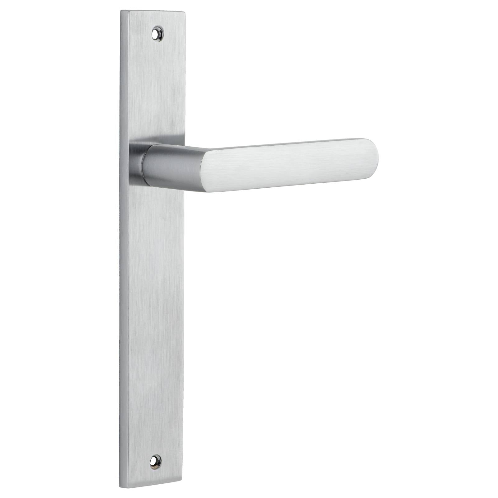 Osaka Lever Rectangular Backplate Brushed Chrome