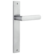 Osaka Lever Rectangular Backplate Brushed Chrome