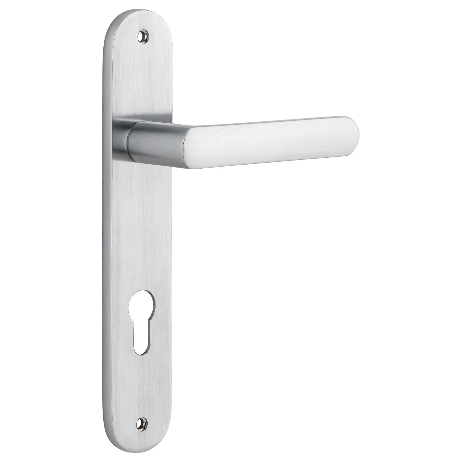 Osaka Lever Oval Backplate Brushed Chrome