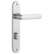 Osaka Lever Oval Backplate Brushed Chrome