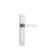 Osaka Lever Brushed Chrome Chamfered Backplate