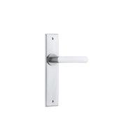 Osaka Lever Brushed Chrome Chamfered Backplate
