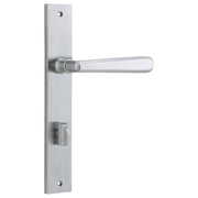 Copenhagen Lever Rectangular Backplate Brushed Chrome